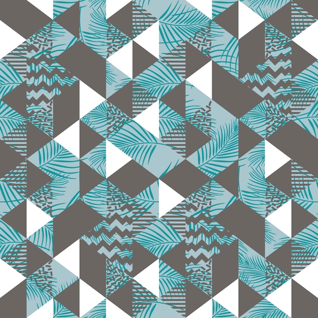 Tropical fashion trendy seamless pattern