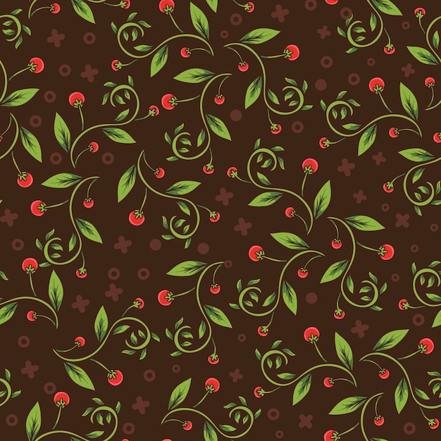 tropical flower seamless pattern design background