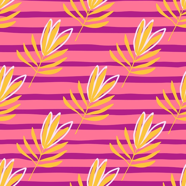 Tropical flowers seamless pattern Tropical palm leaves wallpaper