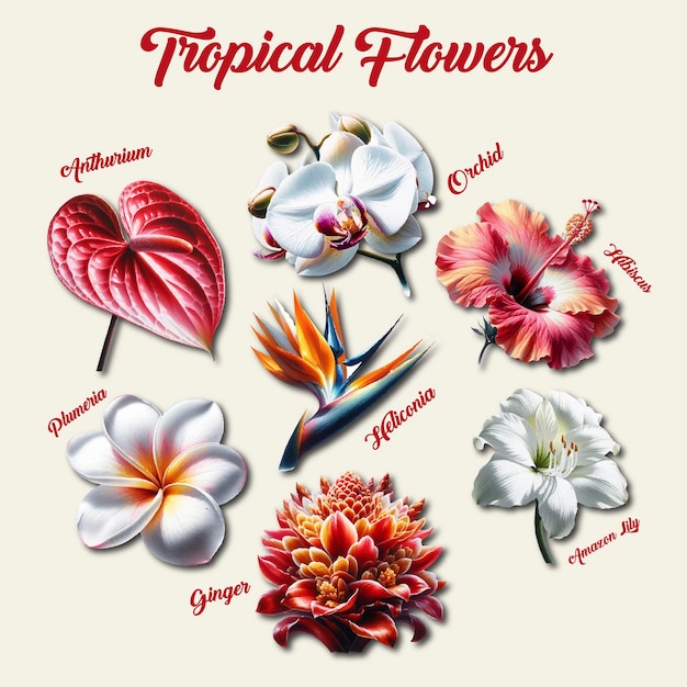 Tropical flowers