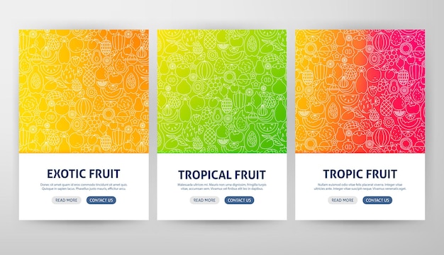 Tropical Fruit Flyer Concepts