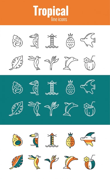 Tropical icons