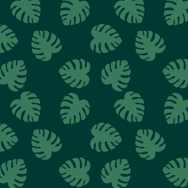 Tropical leaf monstera pattern with vector style