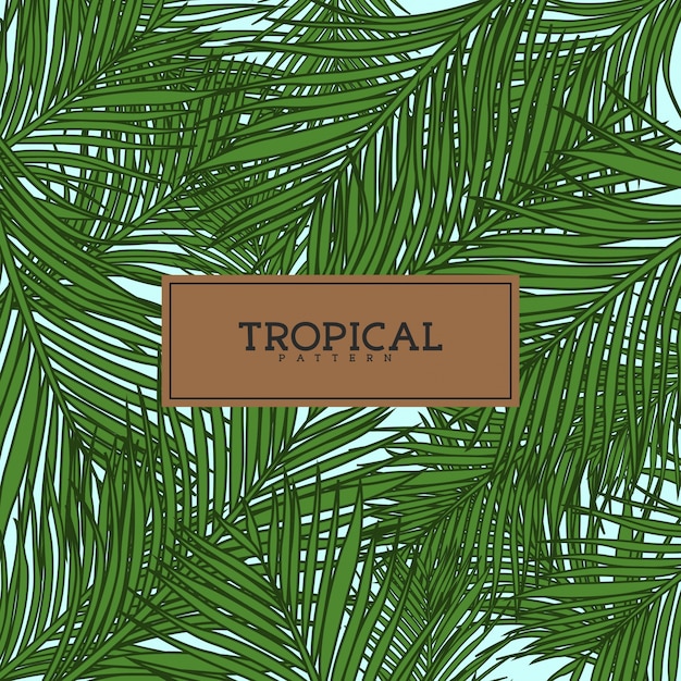 Tropical leaves background