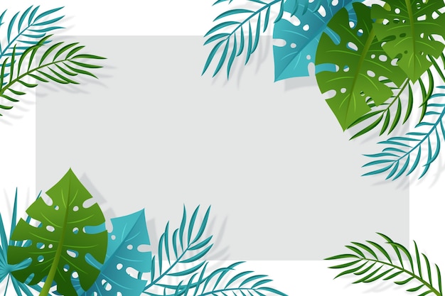 Tropical leaves background