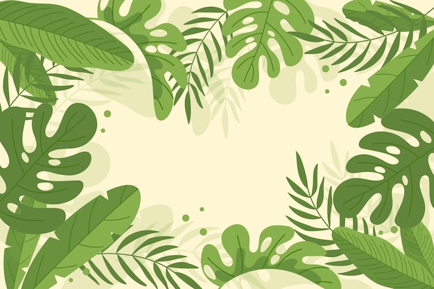 Tropical leaves background