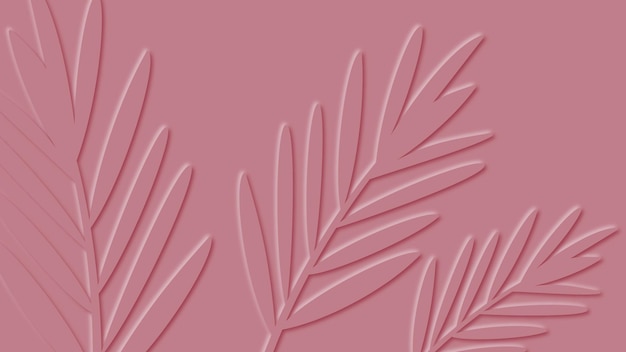 Vector tropical leaves background