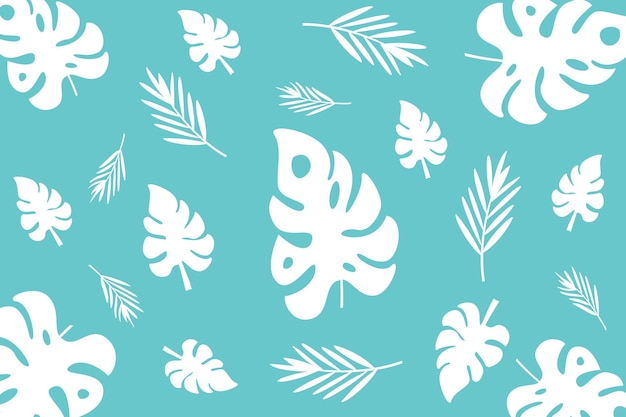 Tropical leaves pattern