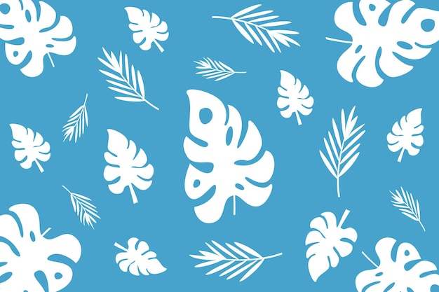 Tropical leaves pattern