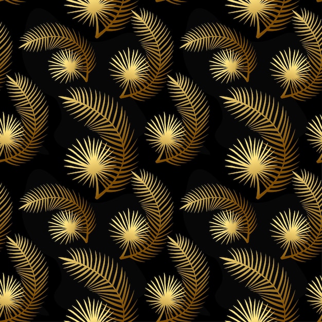 Tropical leaves seamless pattern background