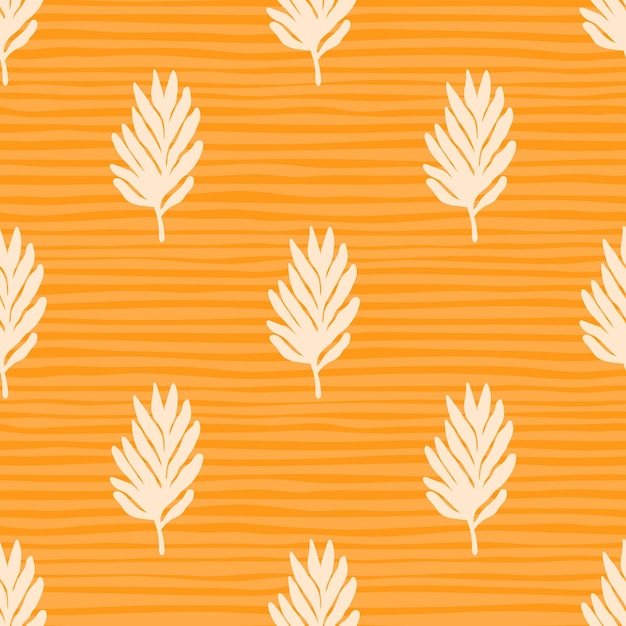 Tropical leaves seamless pattern Floral backdrop Matisse inspired decoration wallpaper Simple organic shape background Design for fabric textile print surface wrapping cover