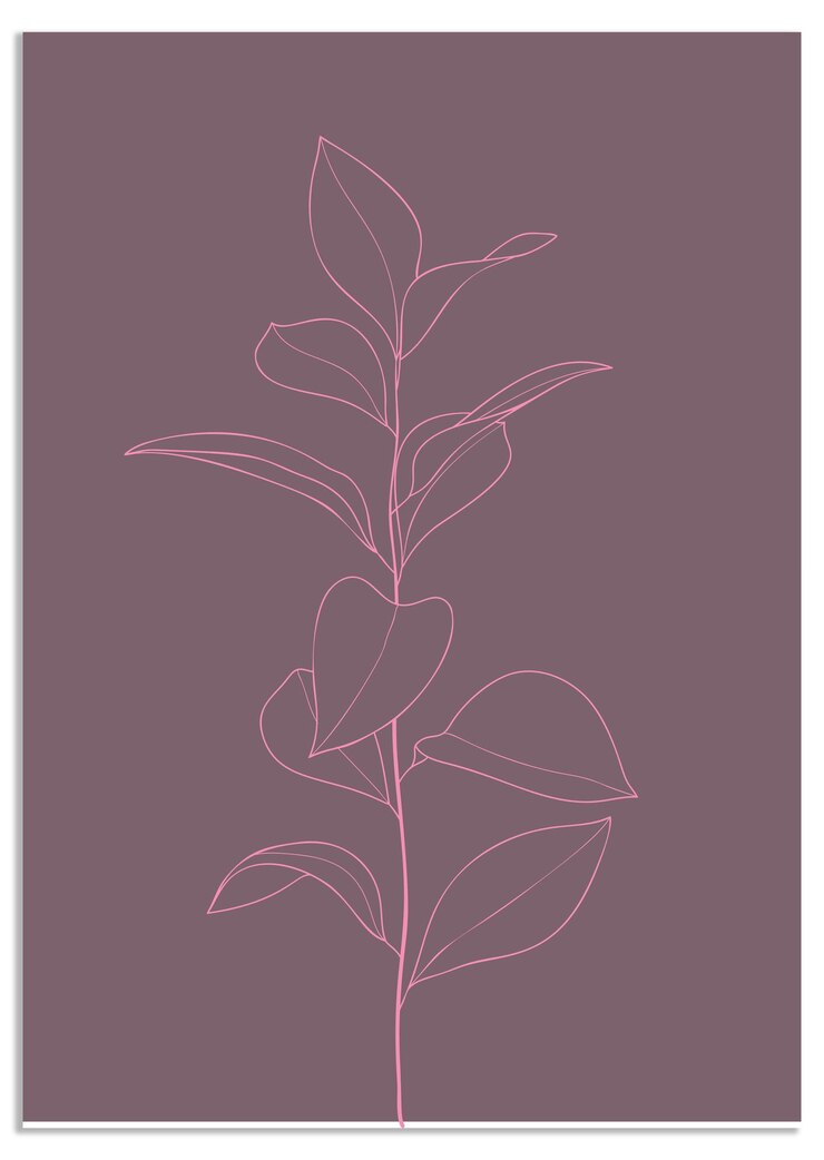 Vector tropical leaves vector wall art vector design