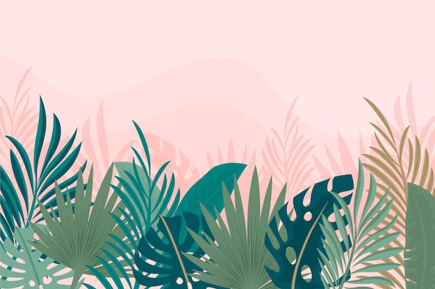 Tropical mural wallpaper