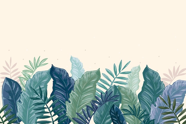 Tropical mural wallpaper