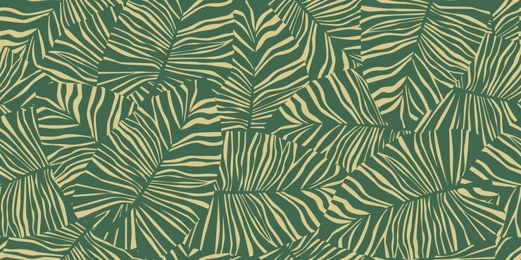 Vector tropical palm leaves seamless pattern. exotic botanical texture. jungle leaf seamless wallpaper. vector floral background. design for fabric, textile print, wrapping, cover
