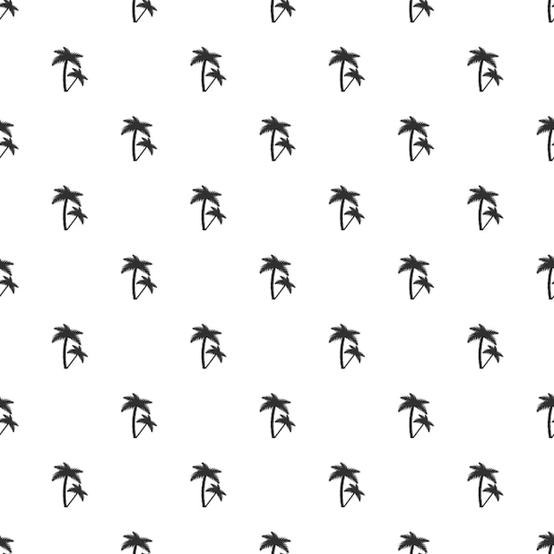 Tropical palm trees seamless pattern