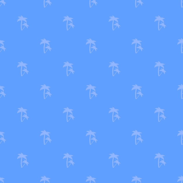 Tropical palm trees seamless pattern