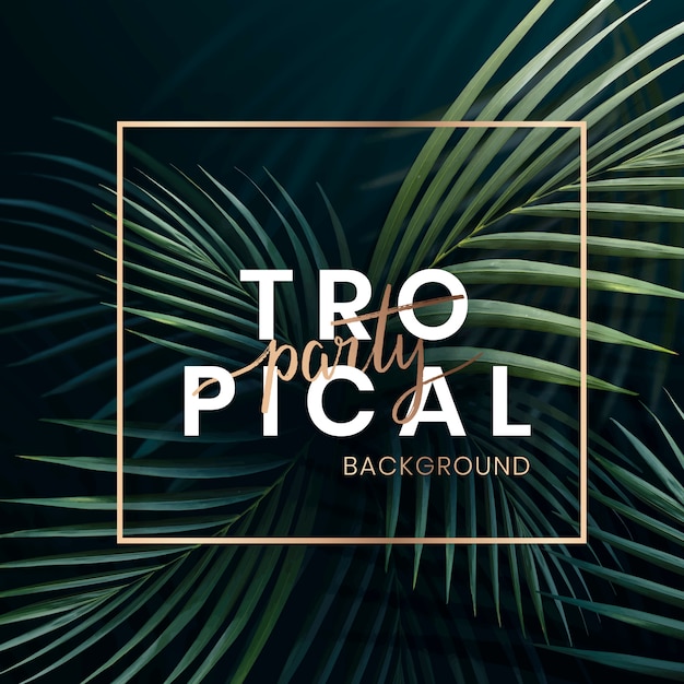 Tropical party poster