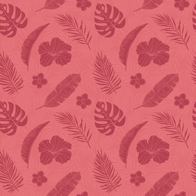 Vector tropical seamless pattern
