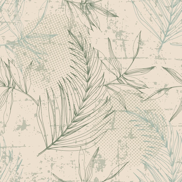 Tropical seamless pattern