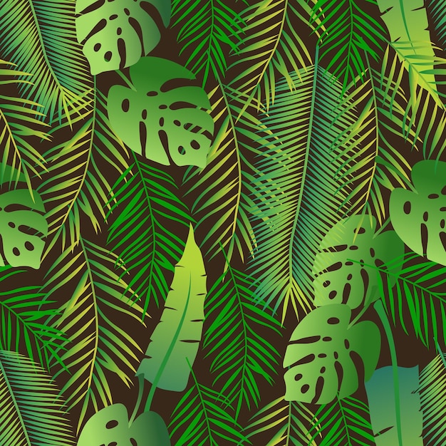 Vector tropical seamless pattern