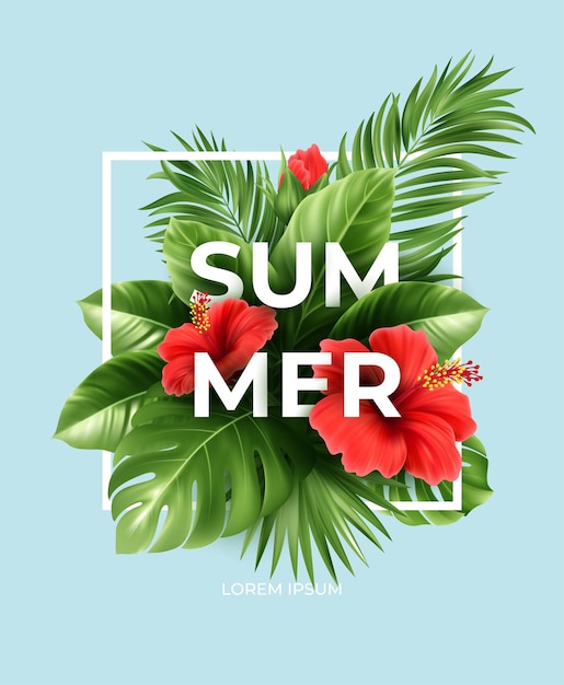 Tropical summer background