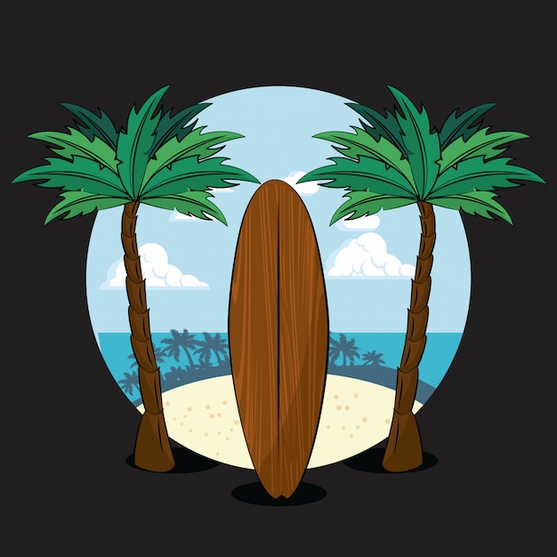 Tema di lifestyle surf tropicale