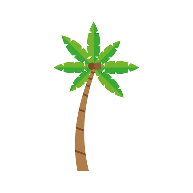 Tropical tree palm exotic icon