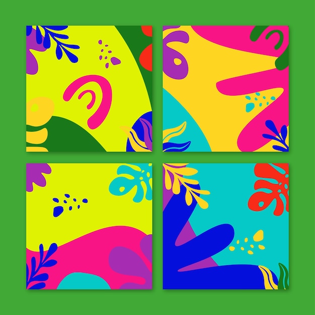 TROPICAL VIBRANT SQUARE BACKGROUND