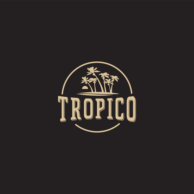 Tropico-logobadge en klassiek