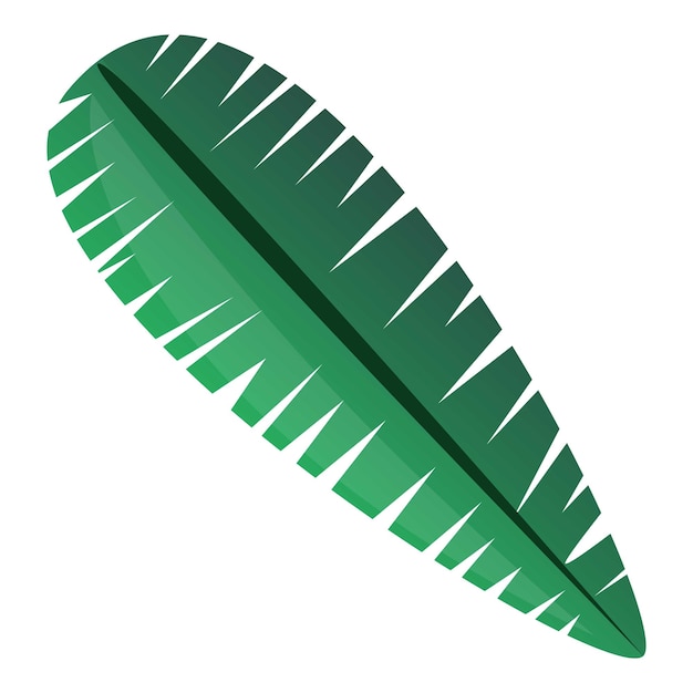 Vector tropisch blad icoon cartoon van tropisch blad vector icoon voor webontwerp geïsoleerd op witte achtergrond
