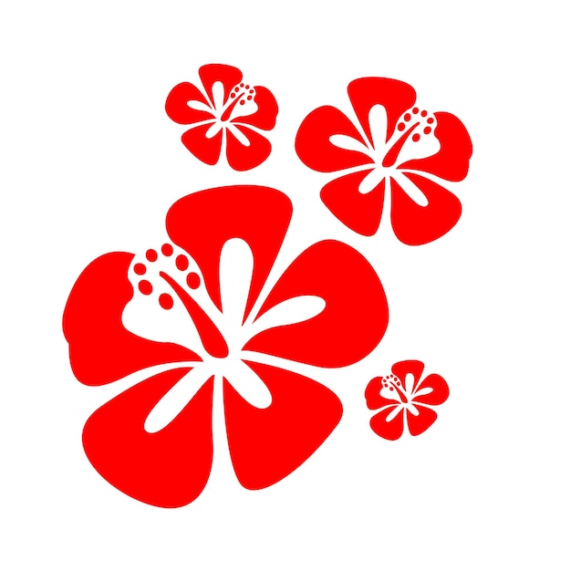 Tropisch bloem ornament vector ontwerp