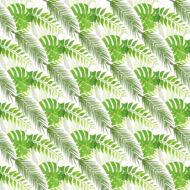 Tropisch monstera naadloos patroonontwerp