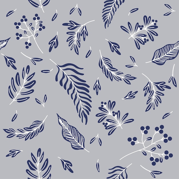 Tropisch zomerblad Behang naadloos patroon designline arts handgetekend schetsontwerp voor stoffen print omslagbanner en uitnodiging
