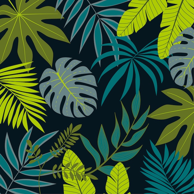 Tropische bladeren en planten