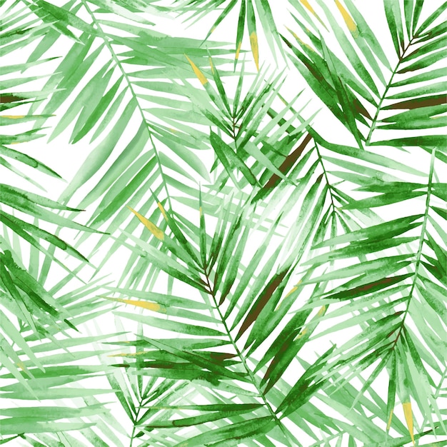 Tropische jungle groene bladeren met herhalingspatroon