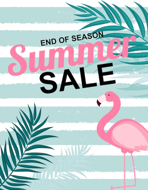 Tropische zomer verkoop banner
