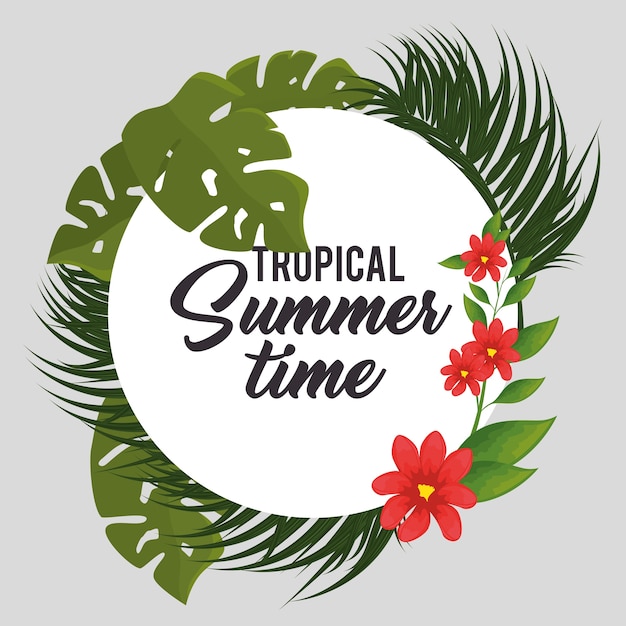Tropische zomertijd poster