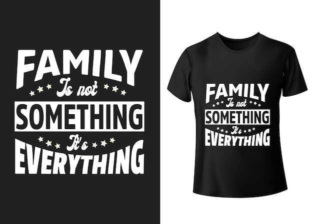 Vector trots op mijn familie tshirt typografie citaten