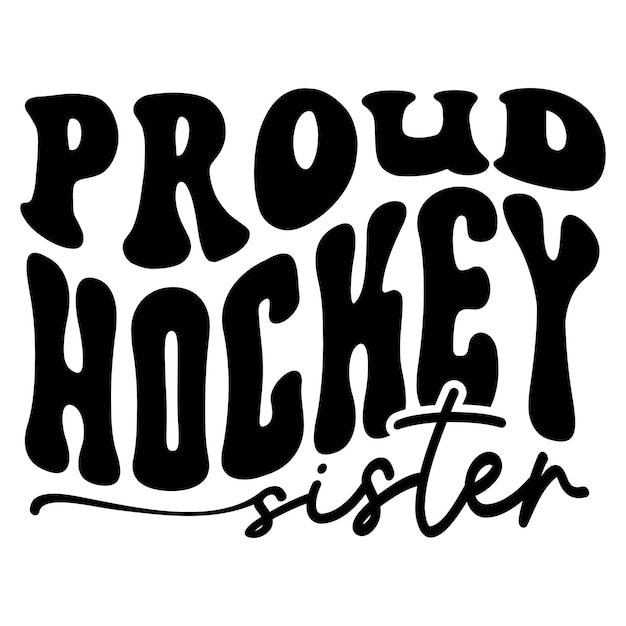 Trotse hockeyzus Retro SVG