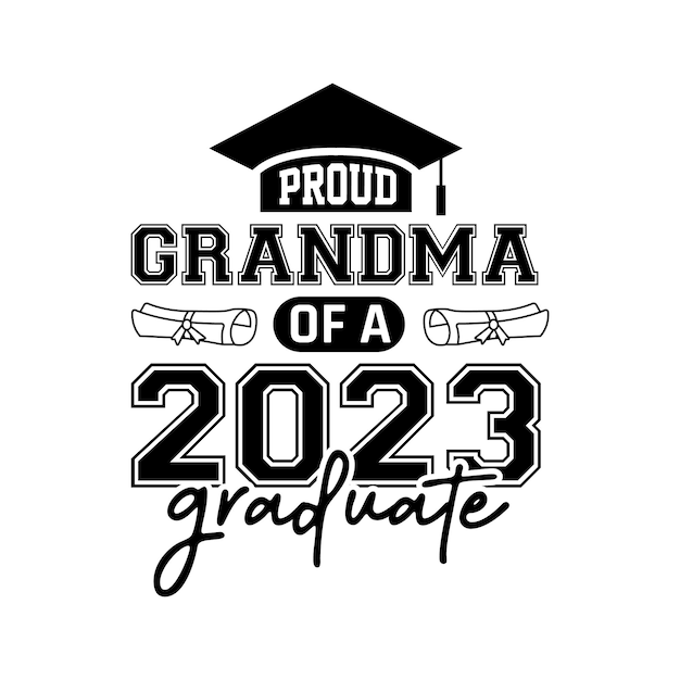 Trotse oma van een 2023 graduate t - shirt