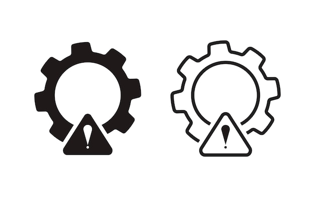 troubleshoot filled and line vector icons set troubleshoot icons