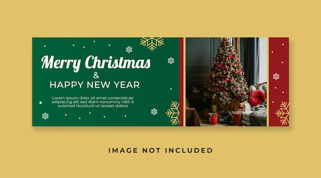 Vector trouwen kerst banner 02