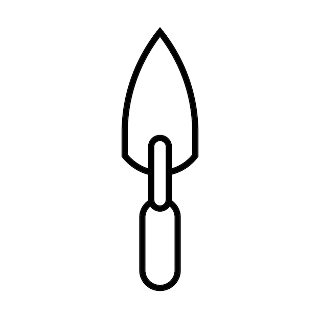 trowel icon in line style