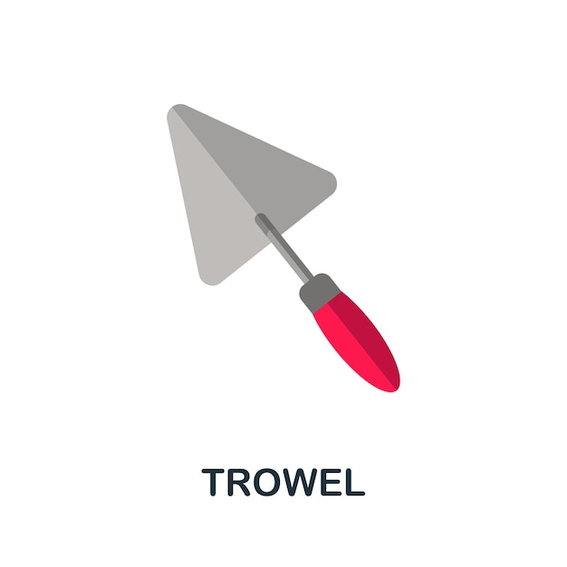 Trowel icon Simple element from construction collection Creative Trowel icon for web design templates infographics and more