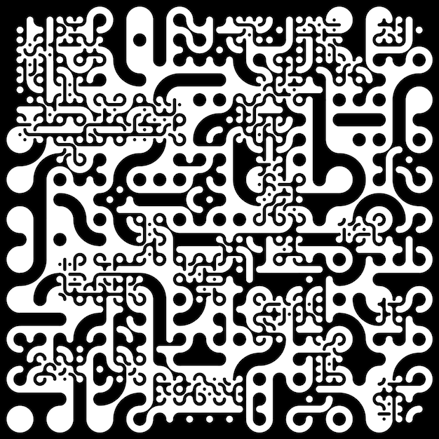 Truchet tiles black and white pattern tile optical illusion