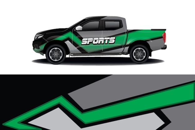 Truck auto sticker Wrap Design