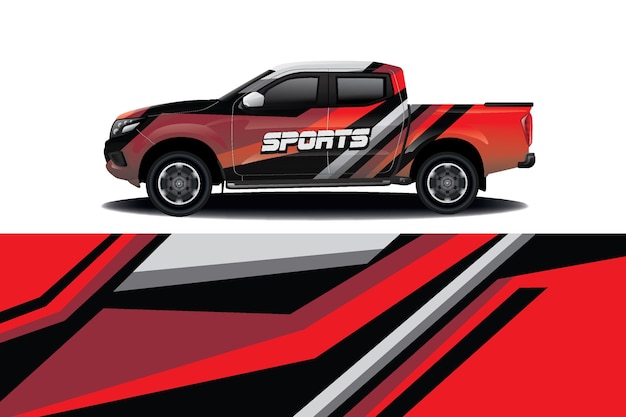 Truck auto sticker Wrap Design