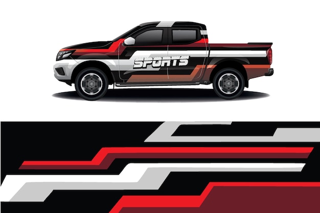 Truck auto sticker Wrap Design