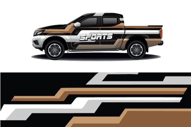 Truck auto sticker Wrap Design